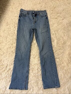 Old Navy Light Blue High-Rise Straight Jeans